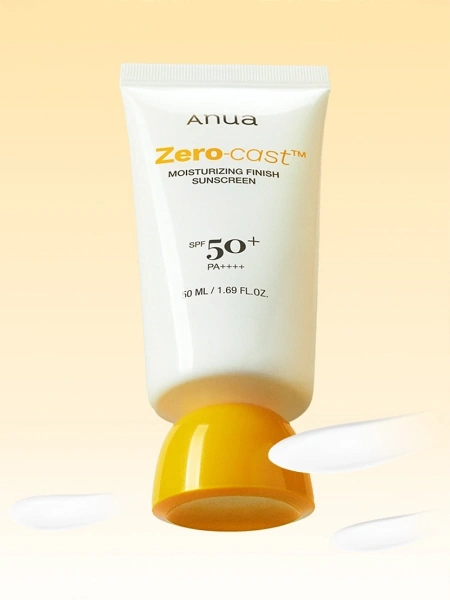 Anua Увлажняющий солнцезащитный крем SPF50 Zero-Cast Moisturizing Finish Sunscreen 50 мл фото 2