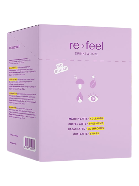 Набор-ассорти: матча + кофе + какао + чай re-feel  - купить 690 ₽ 