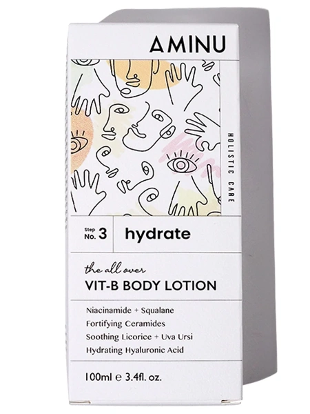 Aminu Восстанавливающий лосьон для тела с ниацинамидом и керамидами Vit B Body Lotion 100 мл фото 3