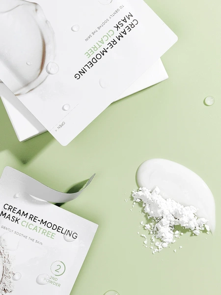 Arocell Успокаивающая альгинатная маска c центеллой и чайным деревом Cream Remodeling Mask Cicatree 77 гр х 5 шт фото 1