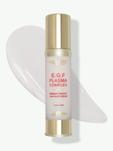 a.g.e.stop Биоплацентарный крем для лица E.G.F. Plasma Complex 24h Bright Boost Face Cream 50 мл фото 6