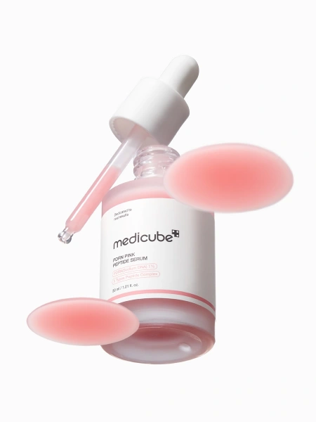 Medicube Укрепляющая сыворотка с ПДРН и пептидами PDRN Pink Peptide Serum 30 мл фото 7