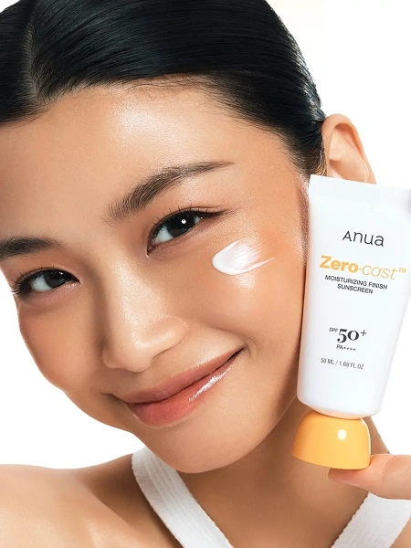 Anua Увлажняющий солнцезащитный крем SPF50 Zero-Cast Moisturizing Finish Sunscreen 50 мл фото 7
