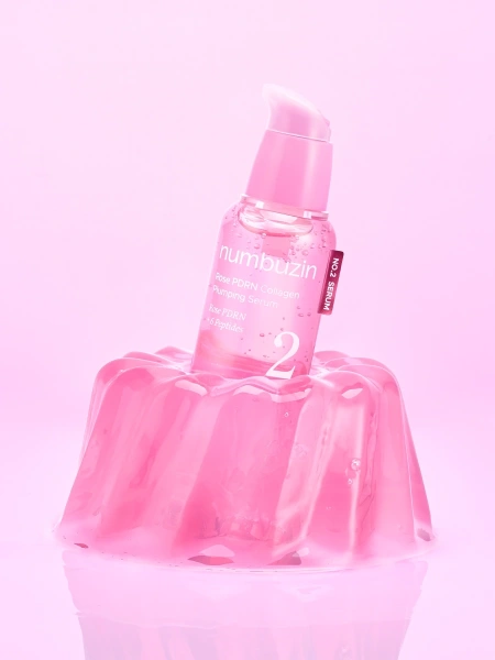 Numbuzin Увлажняющая сыворотка с ПДРН и пептидами для сияния кожи No.2 Rose PDRN Collagen Plumping Serum 30 мл фото 2