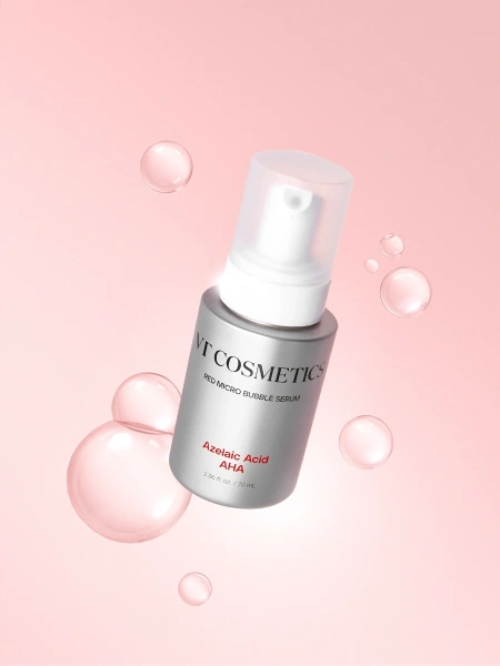 VT Cosmetics Пузырьковая сыворотка с азелаиновой кислотой Az AHA Red Micro Bubble Serum 70 мл фото 2