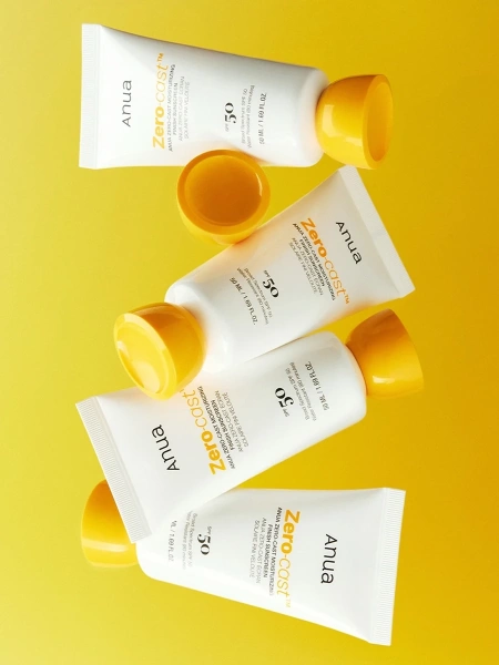 Anua Увлажняющий солнцезащитный крем SPF50 Zero-Cast Moisturizing Finish Sunscreen 50 мл фото 4