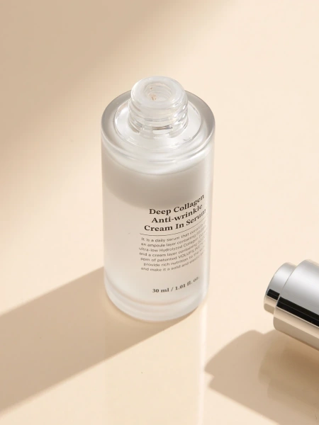 Sungboon Editor Двухфазная сыворотка-крем с коллагеном для упругости кожи Deep Collagen Anti Wrinkle Cream In Serum 30 мл фото 5
