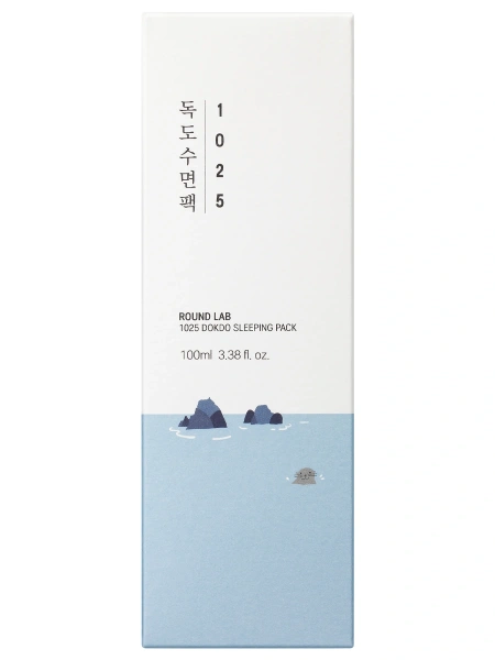 Round Lab Ночная отшелушивающая маска с морской водой 1025 Dokdo Sleeping Pack 100 мл фото 6