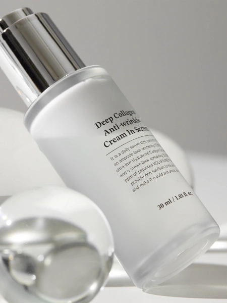 Sungboon Editor Двухфазная сыворотка-крем с коллагеном для упругости кожи Deep Collagen Anti Wrinkle Cream In Serum 30 мл фото 2