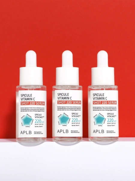 APLB Осветляющая сыворотка с микроиглами и витамином С Spicule Vitamin C Shot 220 Serum 40 мл фото 4