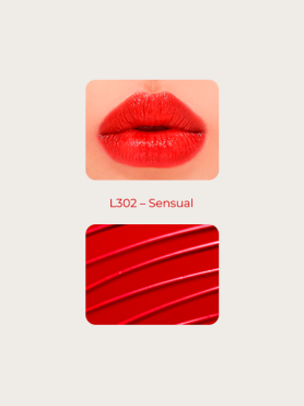 Стойкая увлажняющая помада – L302 ярко-красный The Rapuez  Iconic Lipstick Glow – L302 Sensual - купить 3 690 ₽ 