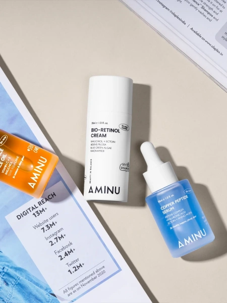 Aminu Омолаживающий крем с био-ретинолом Bio-retinol Cream 30 мл фото 7