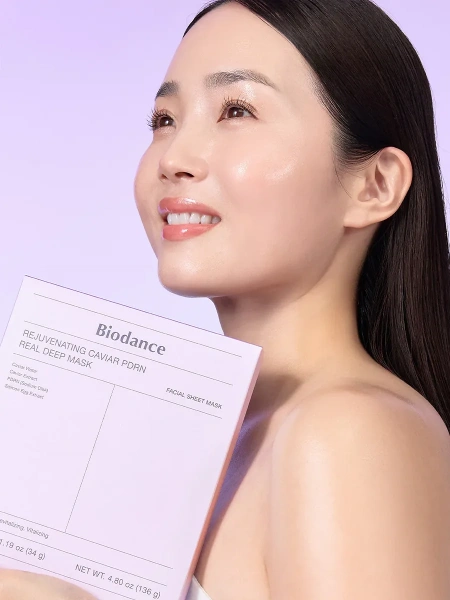 Biodance Омолаживающая гидрогелевая маска с ПДРН и икрой Rejuvenating Caviar PDRN Real Deep Mask 34 гр х 4 шт фото 9