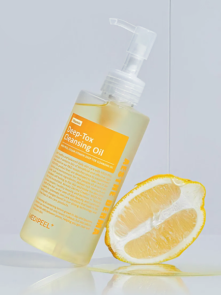 Medi-Peel Витаминное гидрофильное масло с липосомами Vegan Vitamin Deep-Tox Cleansing Oil 200 мл фото 2