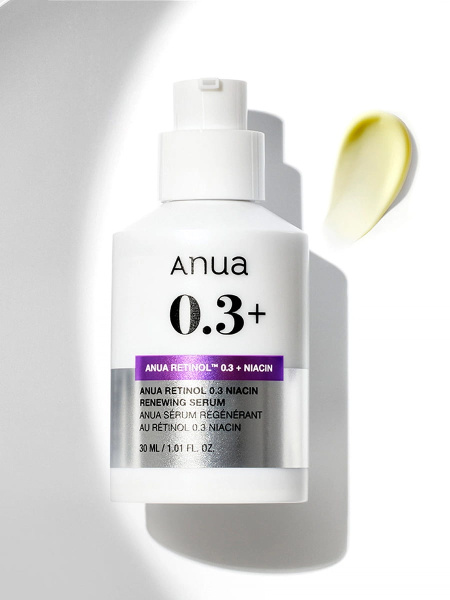 Anua Обновляющая сыворотка с ретинолом и ниацинамидом Nano Retinol 0,3% + Niacin Renewing Serum 30 мл фото 3