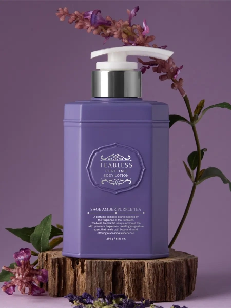 Teabless Парфюмированный лосьон «Амбра, Шалфей» Sage Amber Purple Tea Perfume Body Lotion 250 гр фото 5