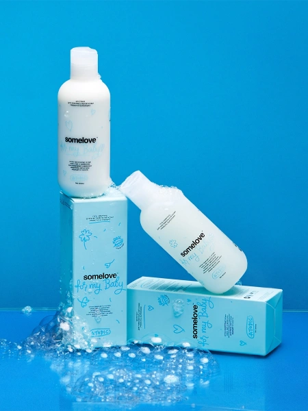 somelove Гель-шампунь для чувствительной кожи новорождённого Prebiotic Superhero Atopic 200 мл фото 2