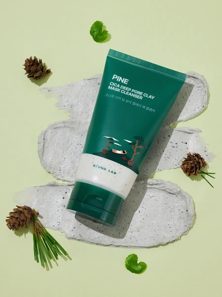 Round Lab Очищающая маска-пенка с экстрактом сосны и центеллы Cica Deep Pore Clay Mask Cleanser 150 мл фото 1