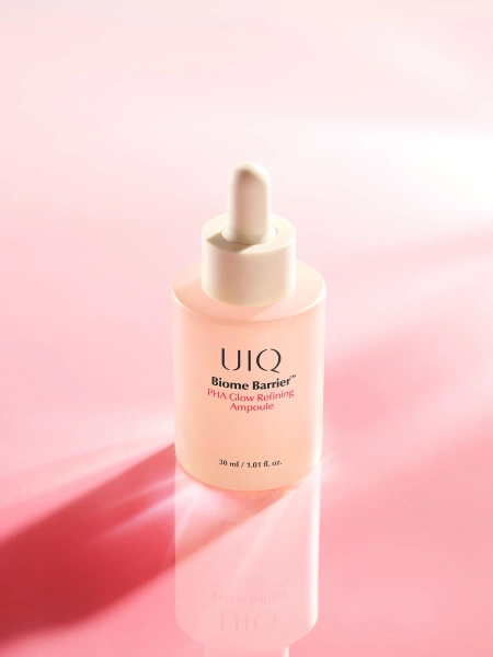 UIQ Отшелушивающая сыворотка с PHA-кислотой для гладкости и сияния Biome Barrier PHA Glow Refining Ampoule 30 мл фото 8