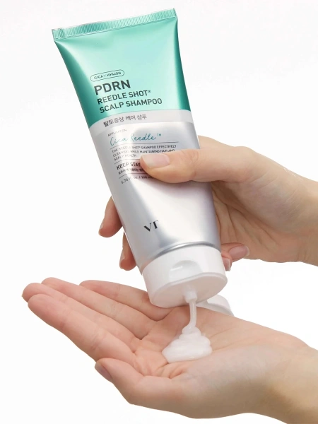 VT Cosmetics Шампунь с ПДРН и микроиглами против выпадения волос PDRN Reedle Shot Scalp Shampoo 200 мл фото 1
