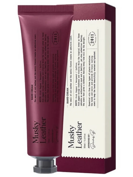 Derma:B Ламеллярный крем для рук с пряным тропическим ароматом Narrative Hand Cream Musky Leather 50 мл