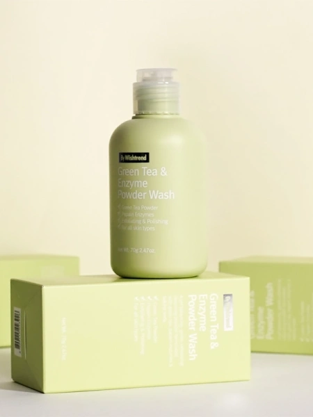 By Wishtrend Энзимная пудра для умывания с зеленым чаем Green Tea & Enzyme Powder Wash  110 гр фото 2