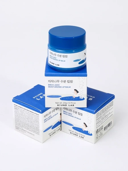 Round Lab Бальзам для губ с березовым соком + кисть для нанесения Birch Juice Moisturizing Lip Balm 20 гр фото 6