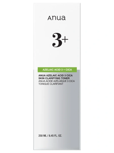 Anua Успокаивающий тонер с 3% азелаиновой кислоты Azelaic 3 Cica Skin Clarifying Toner 250 мл фото 9
