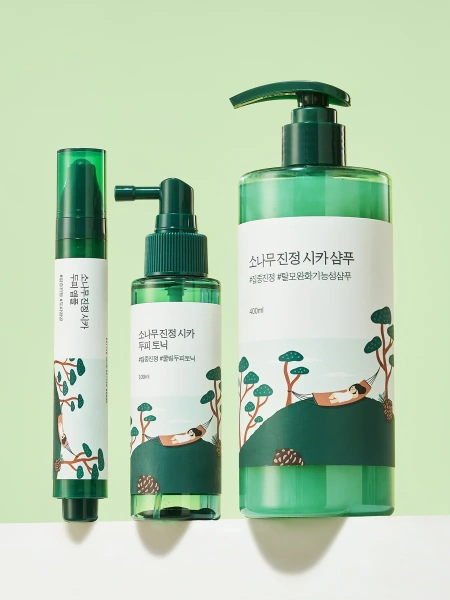 Round Lab Ампула для кожи головы с экстрактами сосны и центеллы Pine Calming Cica Scalp Ampoule 15 мл фото 8