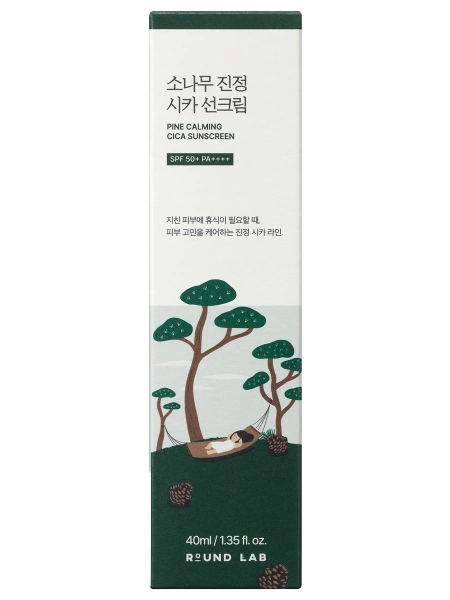 Round Lab Солнцезащитный крем с сосной и центеллой для проблемной кожи SPF50 Pine Calming Cica Sunscreen 40 мл фото 9