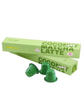 Матча-латте с коллагеном и кокосовым молоком в капсулах re-feel Coconut Matcha Latte - купить 990 ₽ 