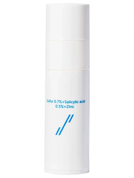 Skintellectual Solutions Очищающая маска с противовоспалительным действием Sulfur 0.7% + Salicylic acid 0.5% + Zinc 30 мл