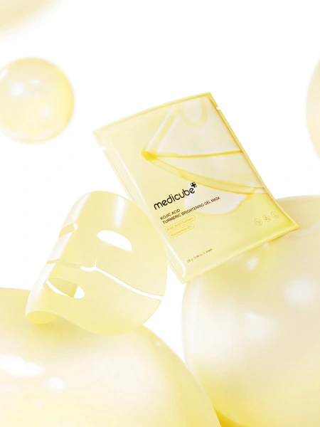 Medicube Гидрогелевая маска для сияния кожи Kojic Acid Turmeric Brightening Gel Mask 28 гр фото 3