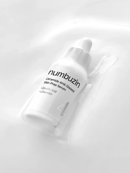 Numbuzin Обновляющая сыворотка с кислотами No.4 Ceramide AHA Glazed Skin Prep Serum 30 мл фото 2