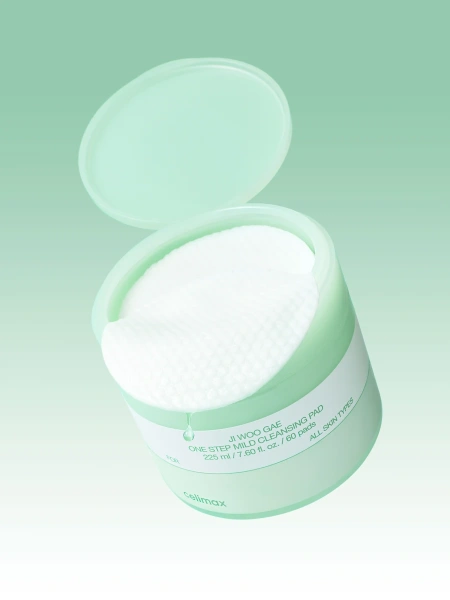 Celimax Очищающие пэды для снятия макияжа Ji Woo Gae One Step Mild Cleansing Pad 60 шт фото 4