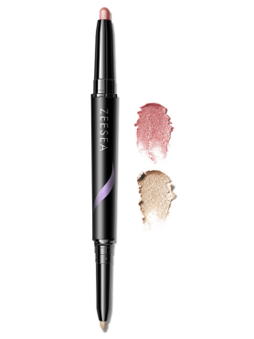 Двойные тени-хайлайтер для век – коралловый + светлый нюд ZEESEA Dual Cream Highlighter Eyeshadow Stick – Reddish Orange + Warm Beige - купить 890 ₽ 