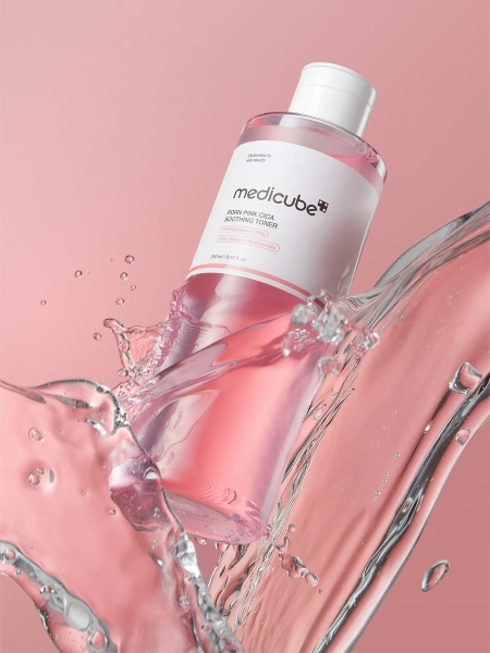 Medicube Успокаивающий тонер с ПДРН и комплексом пептидов PDRN Pink CICA Soothing Toner 250 мл фото 1