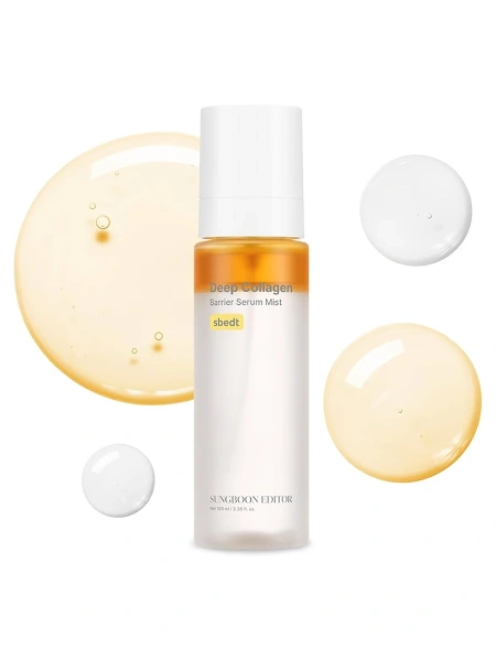 Sungboon Editor Двухфазный мист с коллагеном для упругости и сияния кожи Deep Collagen Barrier Serum Mist 100 мл фото 4