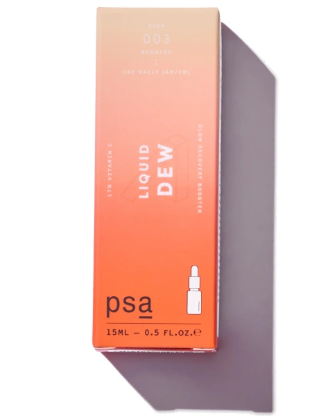 PSA Антиоксидантный бустер с 17% витамина С для сияния и ровного тона Liquid Dew 17% Vitamin C Glow Recovery Booster 15 мл фото 12
