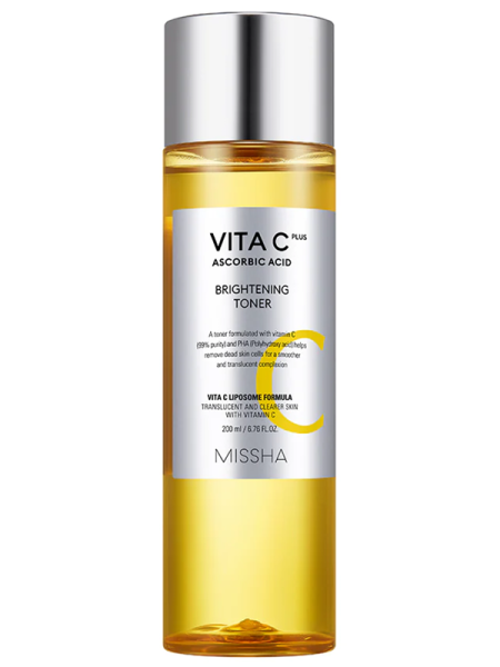 Missha Тонер с витамином С против пигментации Vita C Plus Brigtening Toner 200 мл