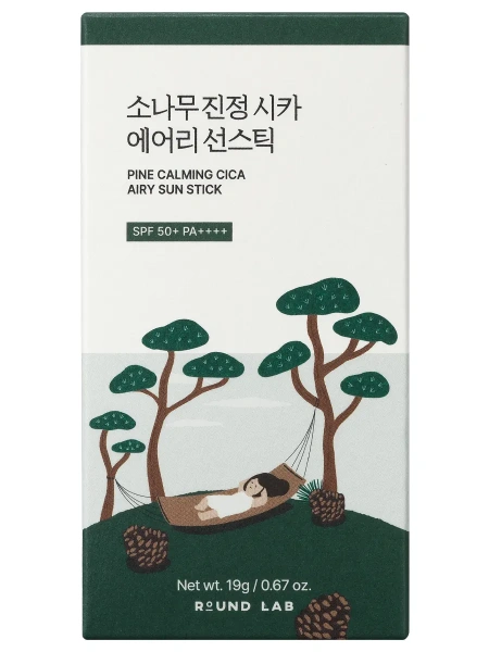 Round Lab Солнцезащитный стик с сосной и центеллой для проблемной кожи Pine Calming Cica Airy Sunstick 19 гр фото 9