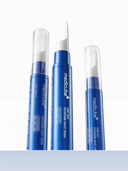 Medicube Точечная сыворотка-бустер с экзосомами и спикулами для сужения пор One-Day Exosome Shot Pore Ampoule 25000 15 мл фото 2