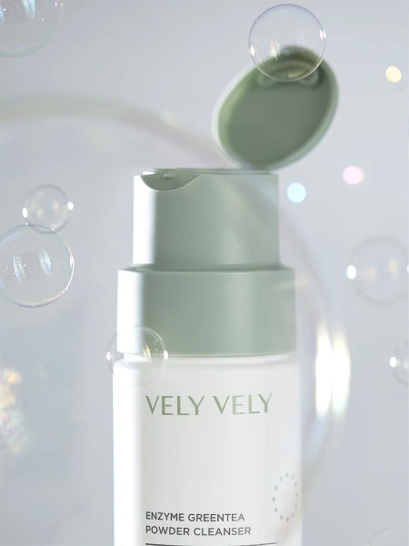 Vely Vely Энзимная пудра с зеленым чаем и липазой Enzyme Green Tea Powder Cleanser 60 гр фото 6