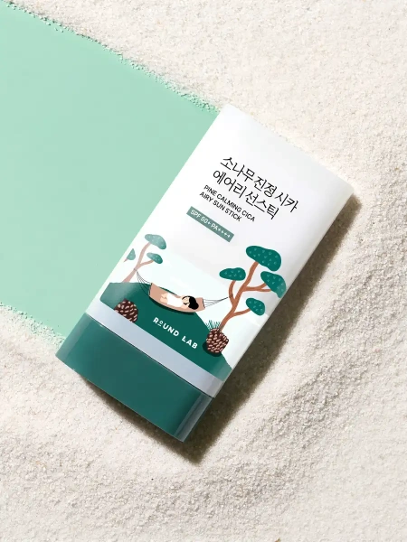 Round Lab Солнцезащитный стик с сосной и центеллой для проблемной кожи Pine Calming Cica Airy Sunstick 19 гр фото 7