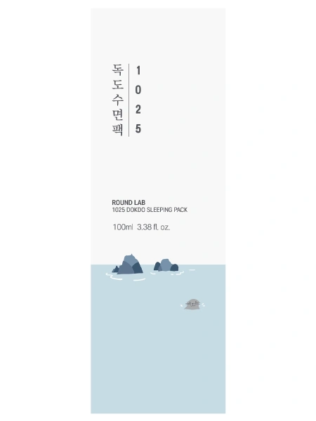 Round Lab Ночная отшелушивающая маска с морской водой 1025 Dokdo Sleeping Pack 100 мл фото 5
