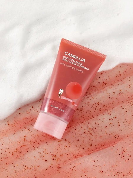 Round Lab Очищающий гель-маска с экстрактом камелии и коллагеном Deep Collagen Jelly Mask Cleanser 150 мл фото 1
