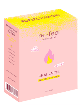 Чай-латте с чагой и специями re-feel Chai Latte - купить 590 ₽ 
