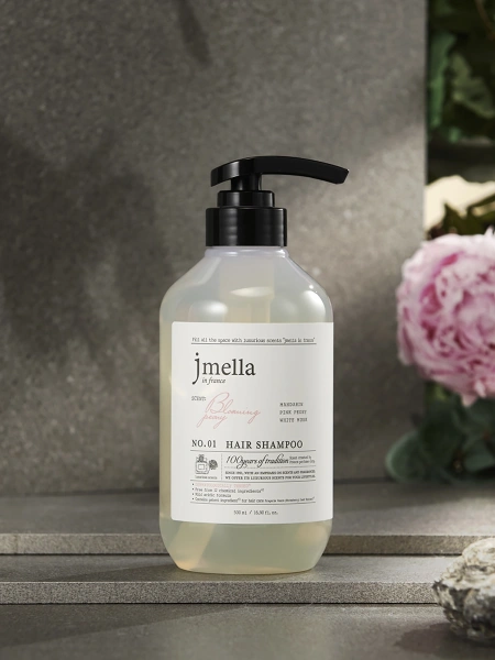Jmella Парфюмированный шампунь для всех типов волос In France Blooming Peony Hair Shampoo 500 мл фото 5