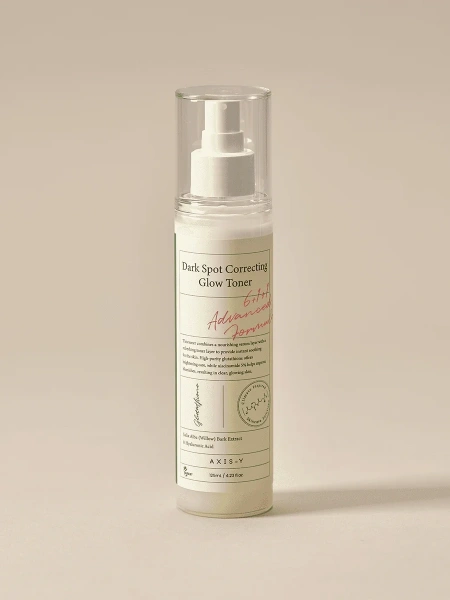 Axis-y Осветляющий двухфазный тонер-мист от пигментации и постакне Dark Spot Correcting Glow Toner 125 мл фото 6