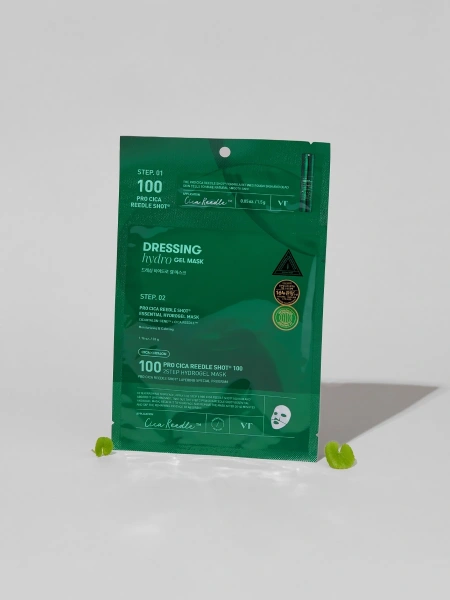 VT Cosmetics Двухступенчатая гидрогелевая маска с микроиглами для увлажнения и успокоения кожи Pro Cica Reedle Shot 100 2Step Hydrogel Mask 33 гр х 4 шт фото 5